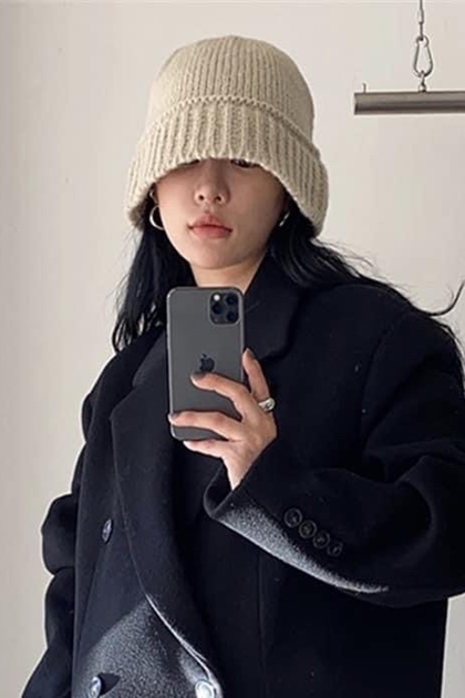 韓國KOREA小臉針織毛線漁夫帽*7色